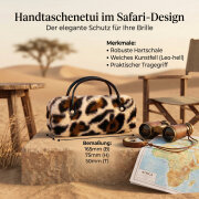Stylisches Handtaschenetui von Kindler im Safari - Design mit praktischem Griff Leo - hell