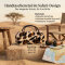 Stylisches Handtaschenetui von Kindler im Safari - Design mit praktischem Griff Leo - hell