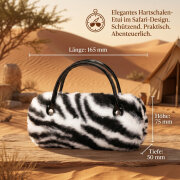 Stylisches Handtaschenetui von Kindler im Safari - Design mit praktischem Griff Zebra