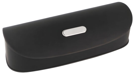 Klassisches Klappetui "Yvette" mit Magnetverschluss in Schwarz