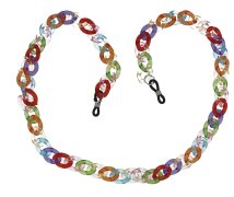 Moderne, große Acryl - Brillenkette mit...