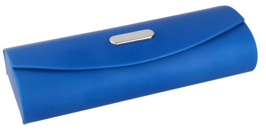 Etui "Maria" in Glattlederoptik mit Magnetverschluss zum Aufklappen in Blau