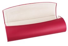Rotes Klappetui "Maria" in Glattlederoptik mit...