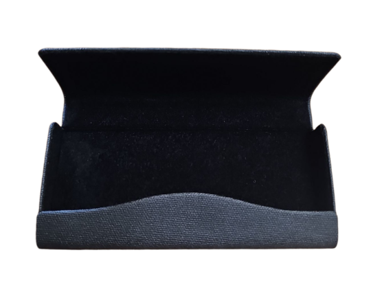 Praktisches, flaches Etui für Sonnenclips mit Magnetverschluss in Klein