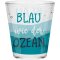 SHEEPWORLD freches Schnapsglas "Blau wie der Ozean" aus robustem Glas