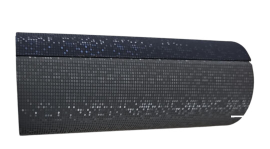 Zweifarbiges Doppel - Brillenetui "Duett Bouncy" mit Magnetverschluss in Granit + Blau