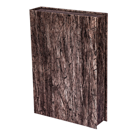 Praktisches Brillenbuch "Rustic 4"  für 4 Brillen mit rustikaler Holzmusterung