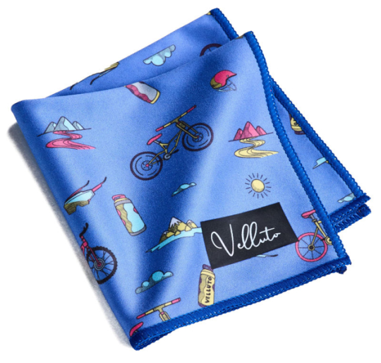 Velluto® Premium Brillen- und Einstecktuch Velo in Blau – 25 x 25 cm, edel & vielseitig