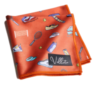 Velluto® Premium Brillen- und Einstecktuch Tennis in...