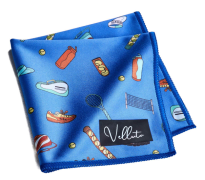 Velluto® Premium Brillen- und Einstecktuch Tennis in...