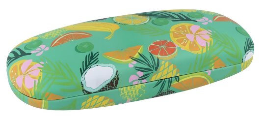 Victoria Hartschalen - Brillenetui ALOHA mit Metallscharnier im sommerlichen Look