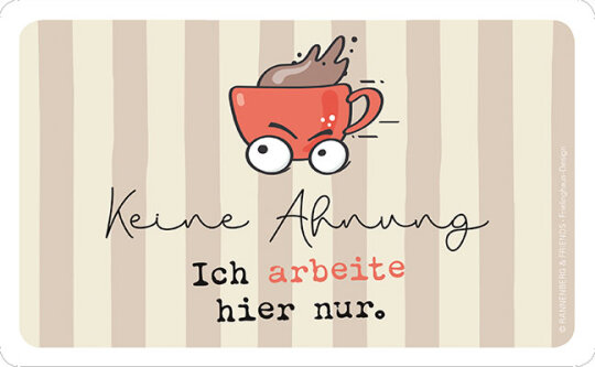 Robustes Schneide-/ Frühstücksbrettchen Rannenberg & Friends Wer morgens lächelt