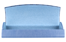 Hochwertiges Hartschalen-Brillenetui in edlem Grau