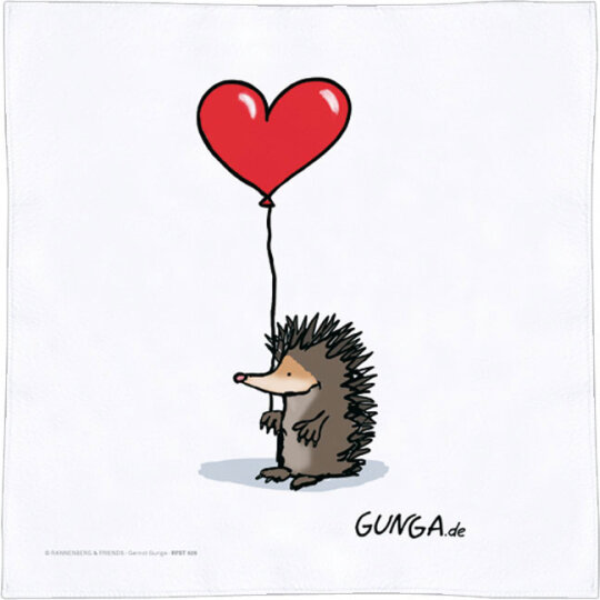 Rannenberg & Friends Mikrofaser - Spültuch 30 x 30 cm "Igel mit Herz"