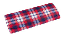 Elegantes Brillenetui mit Magnetverschluss im rot-blauem...