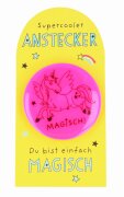 Neon-pinker SHEEPWORLD Reflektor zum Anstecken mit...