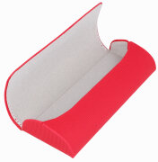 Halbhartes Brillenetui im rotem stylischen, angesagten...