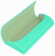 Halbhartes Brillenetui im türkisen stylischen,...