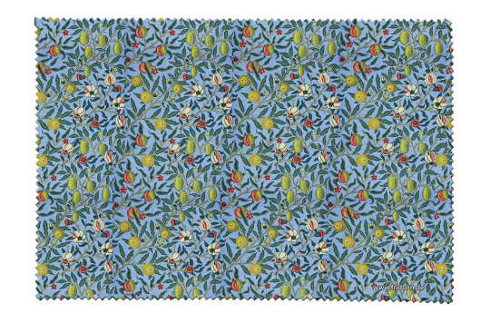 Brillenputztuch aus Microfaser von FRIDOLIN "William Morris: Granatapfel" 12,5 x 17,5 cm