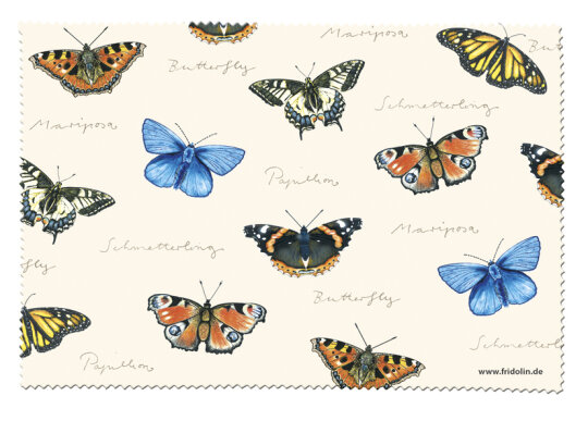 Brillenputztuch aus Microfaser von FRIDOLIN "Nature fun" 12,5 x 17,5 cm