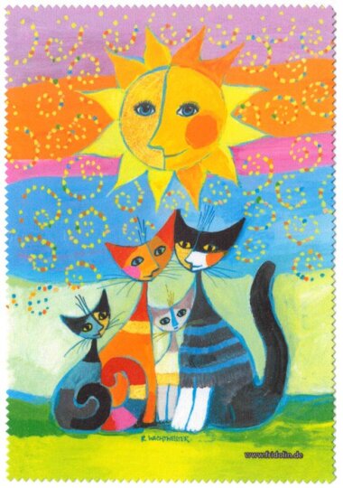 Brillenputztuch von FRIDOLIN Rosina Wachtmeister "Momenti di felicità" 12,5 x 17,5 cm