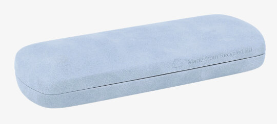 Edles Hartschalen-Etui JUIST aus recyceltem Kunststoff in Grau