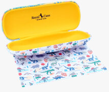 Kinder - Hartschalen-Etui mit Triceratops-Motiv- und Microfasertuch