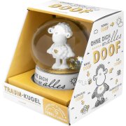 Sheepworld Traumkugel Motiv Ohne Dich | Schneekugel, Glas, Polyresin, Motivdruck | Geschenk Sheepworld | 48086