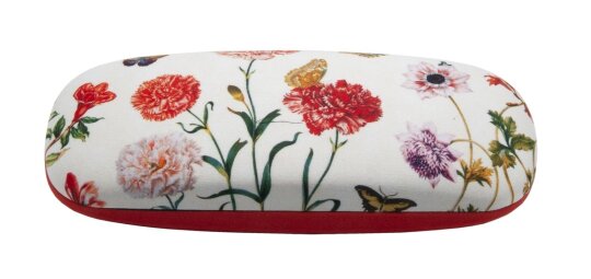 Kunstvolles Hartschalen - Brillenetui Maria Sybilla Merian mit Microfasertuch