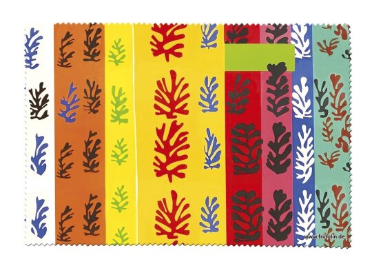 Stylisches Hartschalen-Brillenetui im Matisse-„Cut-Out“-Design mit Mikrofasertuch