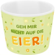 Frecher Sheepworld Eierbecher aus Porzellan mit Spruch...