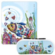 Brillenetui & Brillenputztuch Set „Unter...