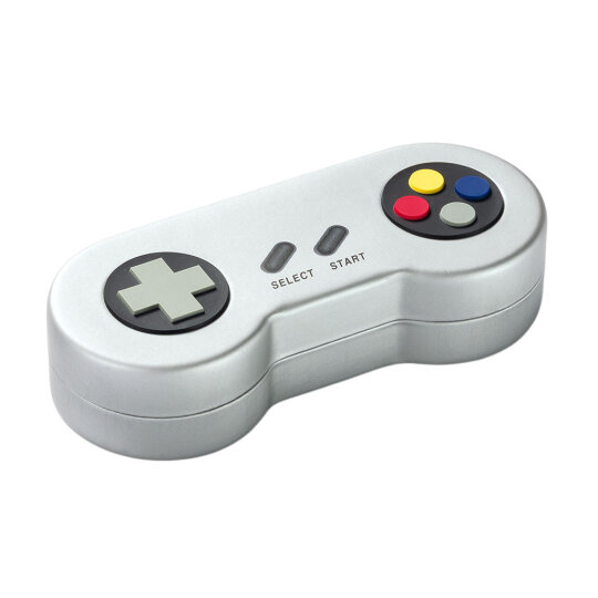 Cooles Brillenetui "CONTROL" im Spielkonsolen - Controllerdesign in Grau