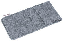 Graues Einsteck - Brillenetui "EDEN" mit...