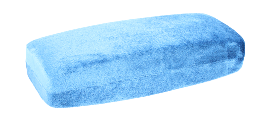 Schönes Hartschalenetui VELLUTO in der Farbe Blau mit Samtbezug