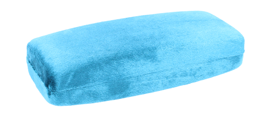 Schönes Hartschalenetui VELLUTO  in der Farbe Petrol mit Samtbezug