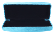 Schönes Hartschalenetui VELLUTO  in der Farbe Petrol...