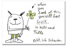 Kühlschrankmagnet „Glück in Hülle...