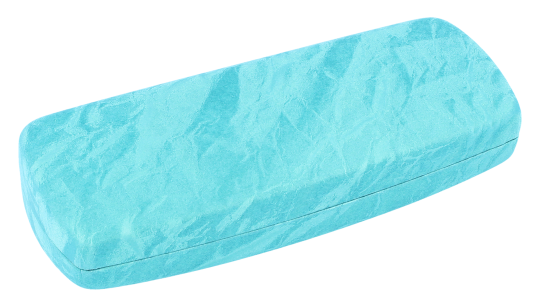 Stilvolles Brillenetui Carrara mit Samtlook in grün