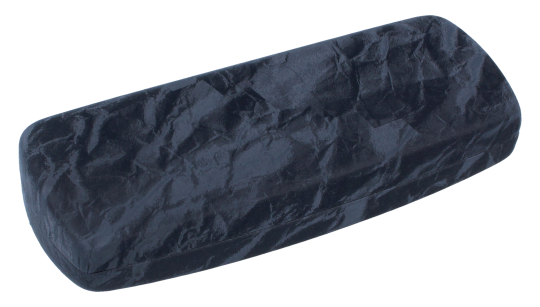 Stilvolles Brillenetui Carrara mit Samtlook in schwarz