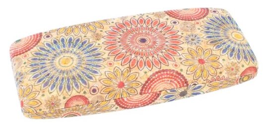 Schönes Metalletui "Girona" aus recyceltem Kork Design Mandala