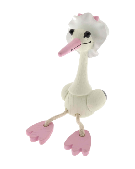 Kreativer Brillenhalter im Storchen-Design in Pink - Witzige Geschenkidee für Brillenträger