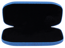 Schlankes Sonnenclip-Metalletui Tilos Cosy mit Stoffbezug...