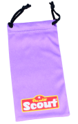Brillenbeutel/Steck-Etui mit Kordelzug und Scout-Logo in...