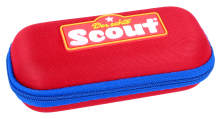 Halbfestes Brillenetui mit Reissverschluss und Scout-Logo...