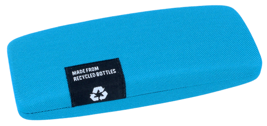 Nachhaltiges Hartschalenetui BORKUM – Aus recyceltem PET in Blau