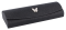 Brillenetui BUTTERFLY Schwarz – Halbhartes Etui mit Schmetterling-Applikation Silber
