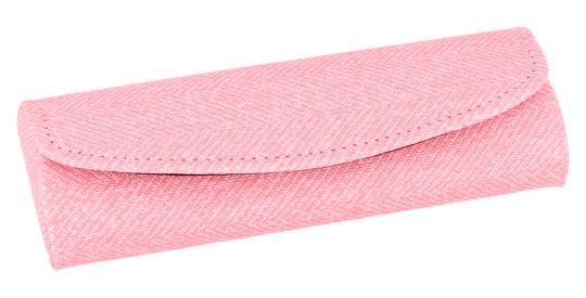 Elegantes Halbrundetui Jil in strahlendem Pink