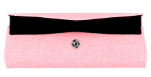 Elegantes Halbrundetui Jil in strahlendem Pink