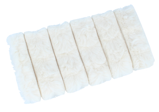 Schönes Springblendenetui Sumba Fluffy in Creme